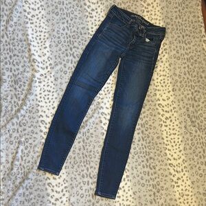 American Eagle Outfitters Blue Skinny Jeans Classic Fit